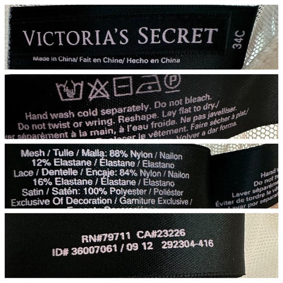 Victoria's Secret 34C 2012 Lace-Up Corset Bustier & V-String 2-pc Set NWT - Picture 10 of 11